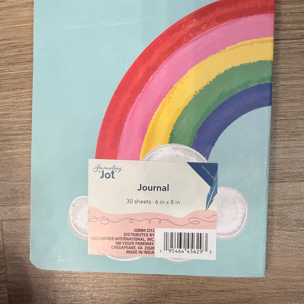 Rainbow Themed Journal with Inspirational Quote - Picture 3 of 3